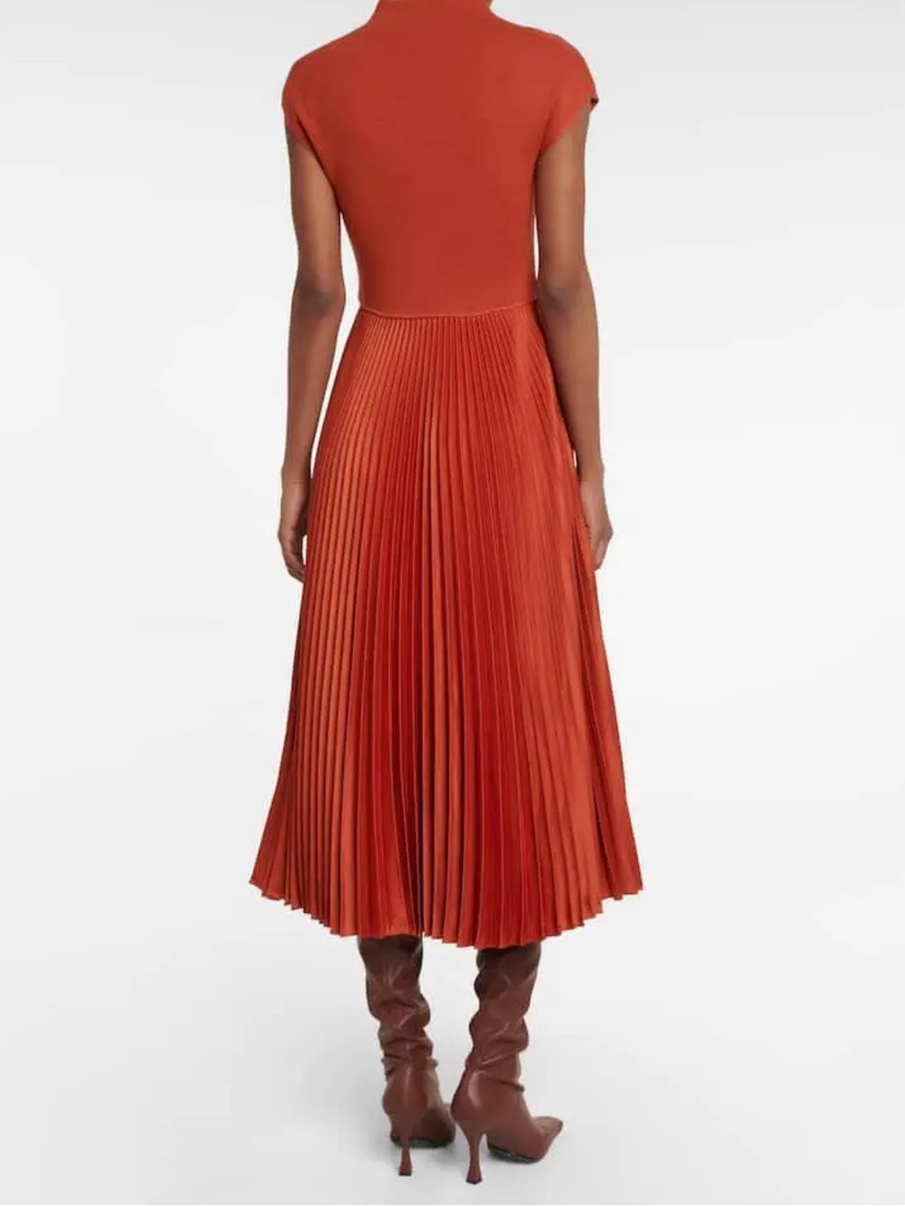 RALPH LAUREN Pleated Midi Dress Size XXL - Picture 3 of 12
